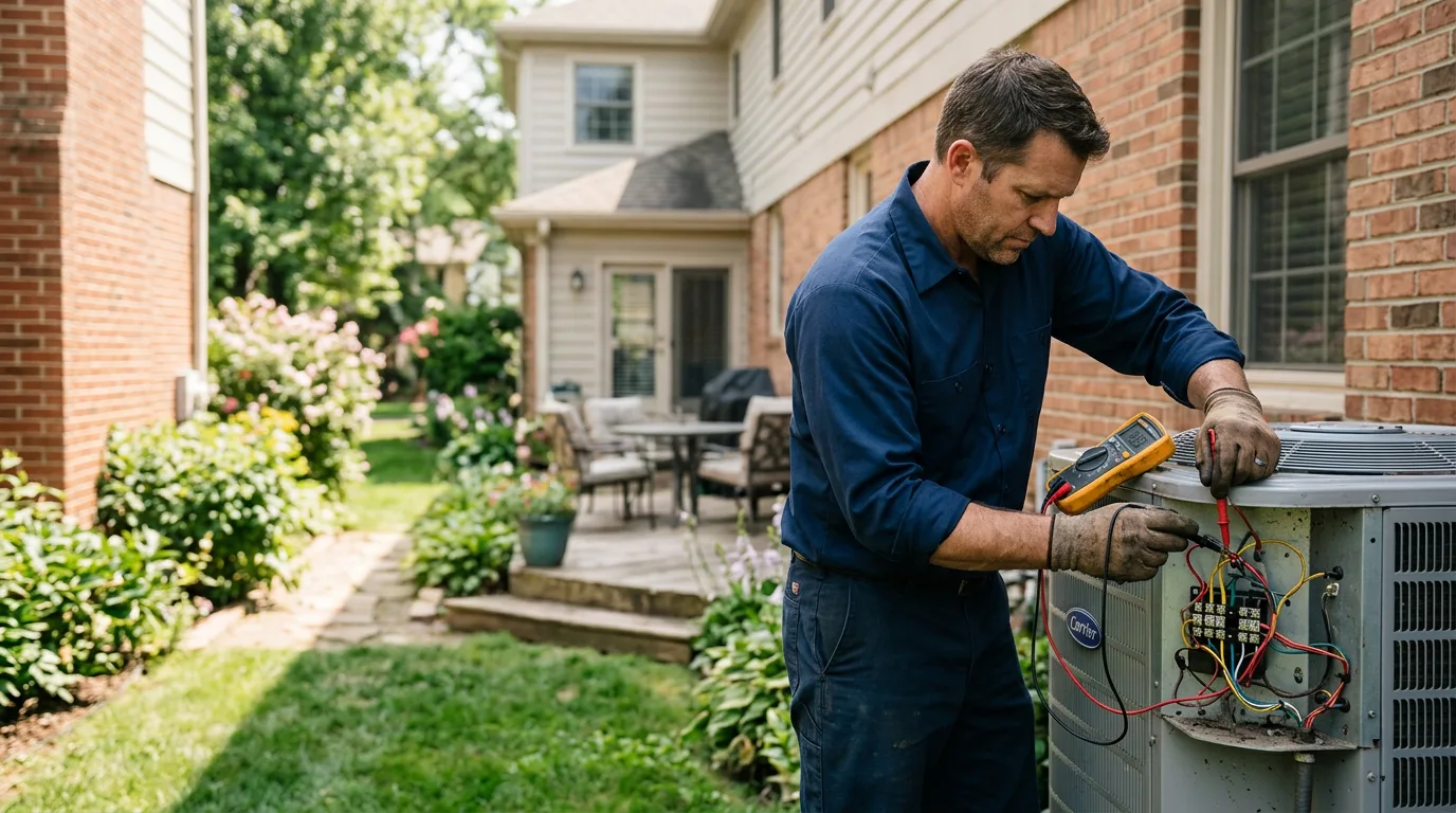 HVAC technician working near Ekron, KY